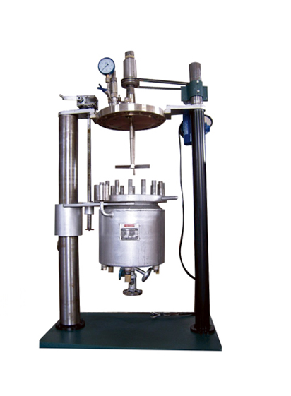 CJKX釜體升降型反應(yīng)釜（鎳材、油浴循環(huán)加熱）